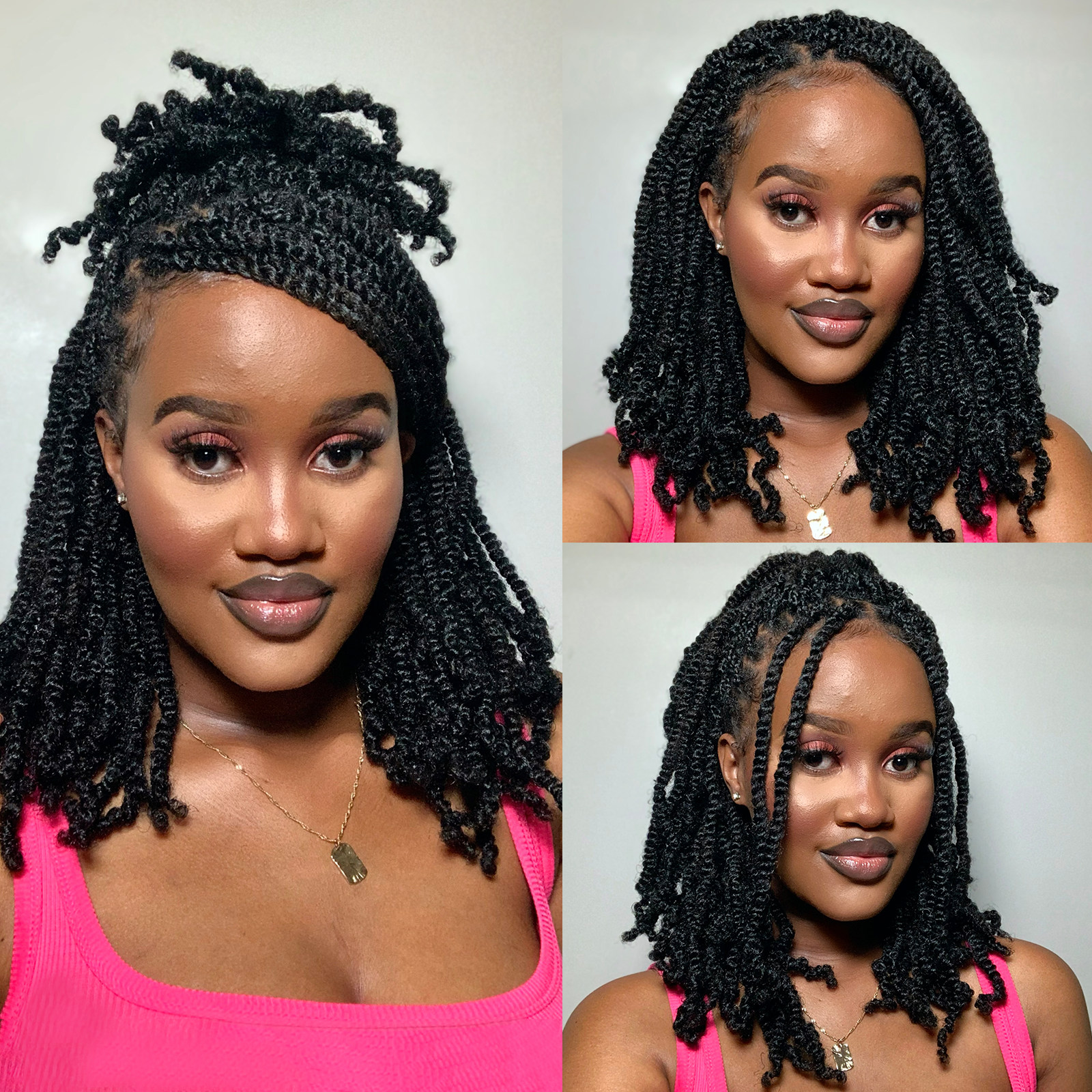 Facebook Group Benefit | Springy Afro Twist Hair 10-24 Inch 6 Packs | Pre-sectioned Afro Kinky Marley Twist Braiding Hair