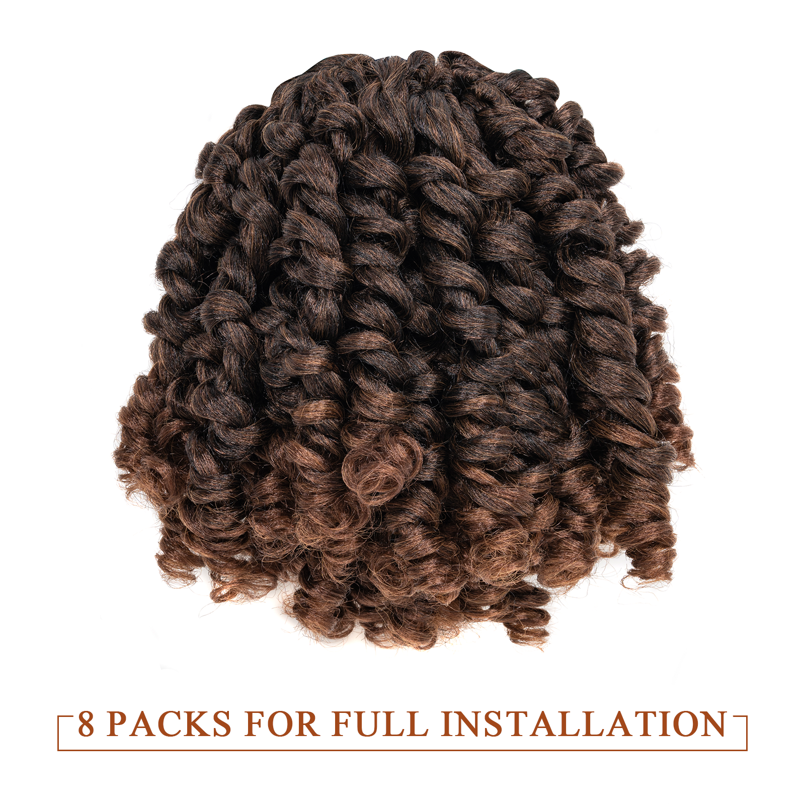 Facebook Group Benefit | Toyotress Wand Twist Crochet Hair | 10-12 Inch Natural Black Pre-twisted Jamaican Bounce Wand Twist Crochet Braids Synthetic Braiding Hair Extensions