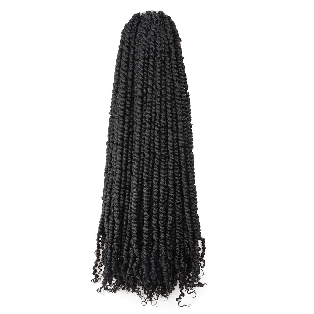 Tiana Passion Twist Hair Pre-Twisted Pre-Looped Passion Twists Crochet Braids Made Of Bohemian Hair Synthetic Braiding Hair Extension - Toyotress