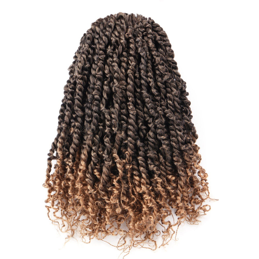 Tiana Passion Twist Hair Pre-Twisted Pre-Looped Passion Twists Crochet Braids Made Of Bohemian Hair Synthetic Braiding Hair Extension - Toyotress