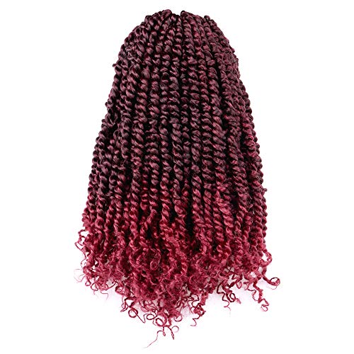 Tiana Passion Twist Hair Pre-Twisted Pre-Looped Passion Twists Crochet Braids Made Of Bohemian Hair Synthetic Braiding Hair Extension - Toyotress