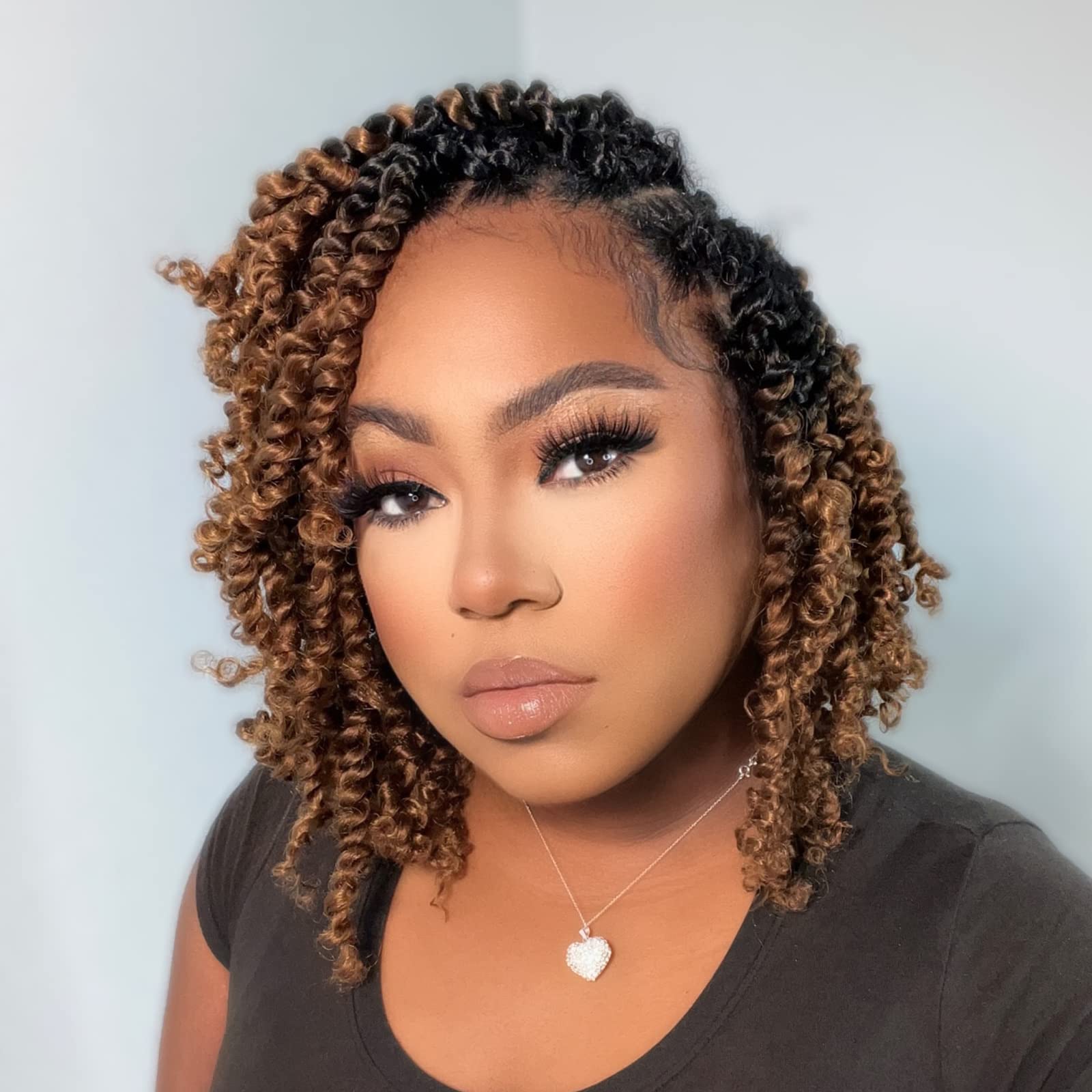 8 Packs Tiana Passion Twist 6-20 Inch | Pre-Twisted Pre-Looped Pre-Twisted Synthetic Crochet Hair