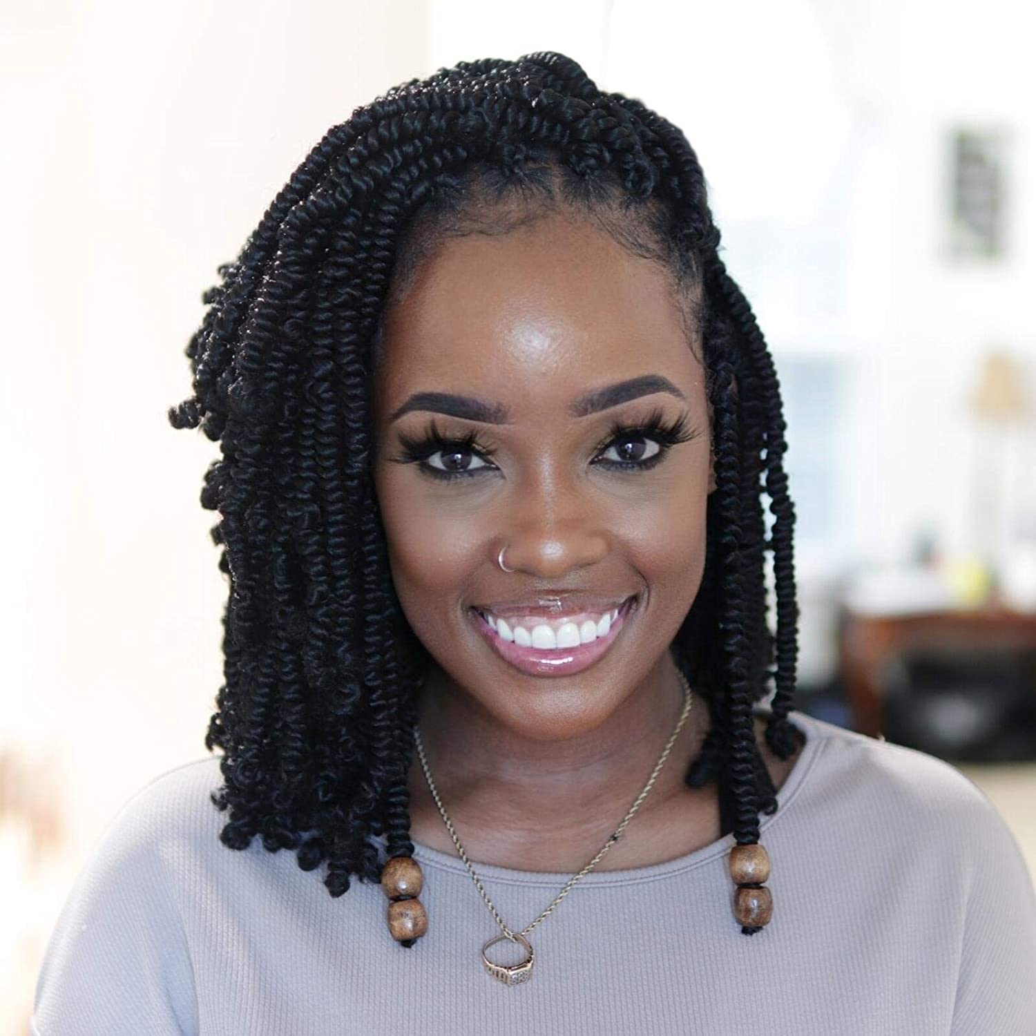 Bob Spring Twist Crochet Synthetic Braiding Hair Extensions - Toyotress