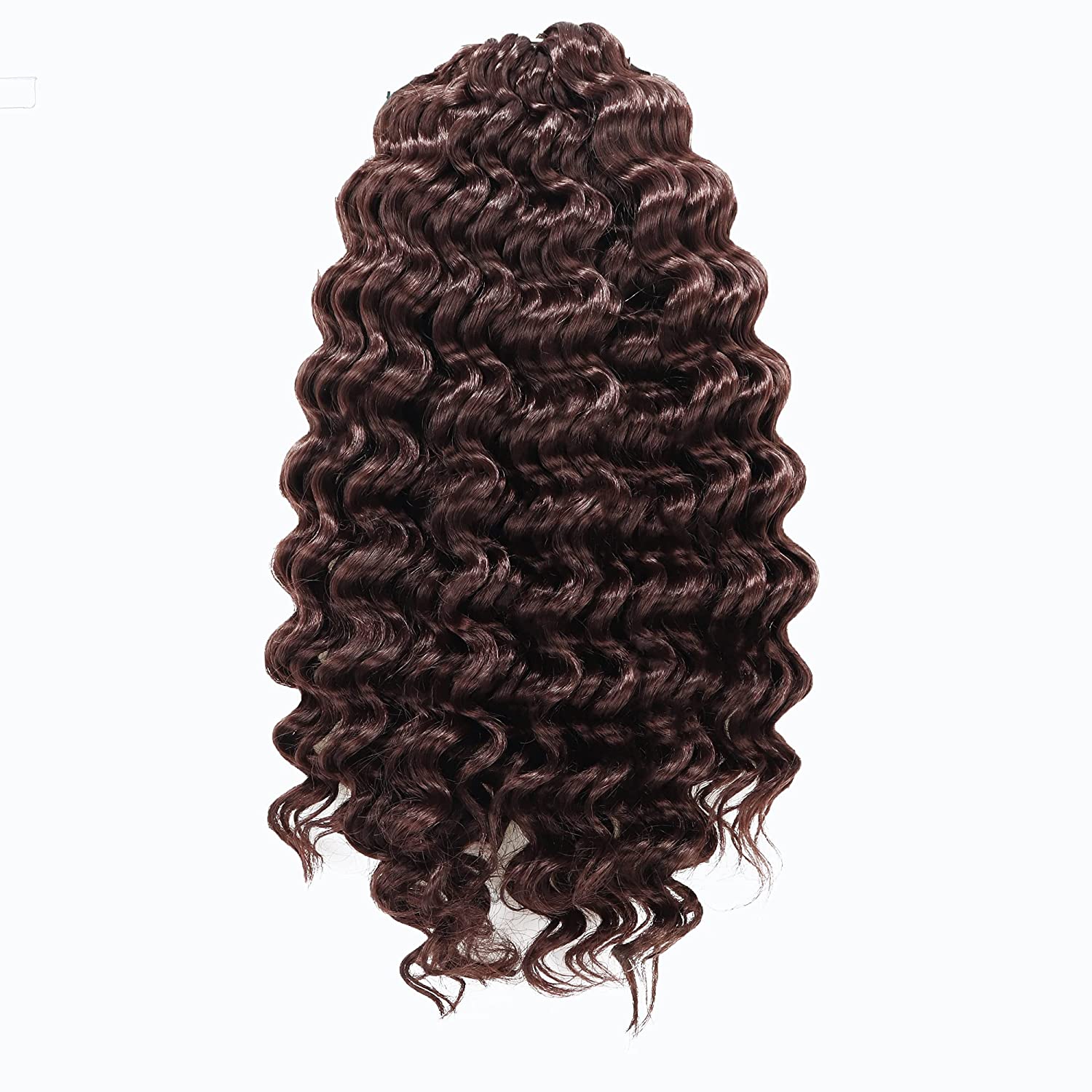 Clearance | Deep Wave Crochet Hair 10-14 Inch 8 Packs | Pre-Looped Wavy Curly Crochet Synthetic Hair