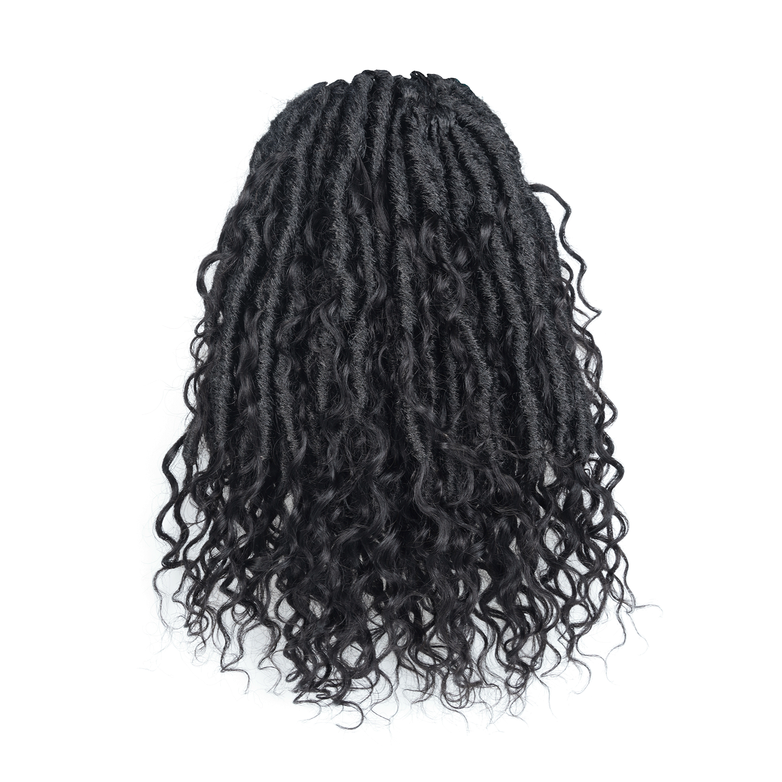 8 Packs | Toyotress Crochet Boho Locs Braiding Hair With Human Hair Curls  Pre Looped Goddess Boho Dreadlocks Curly Full Ends Hair Extensions