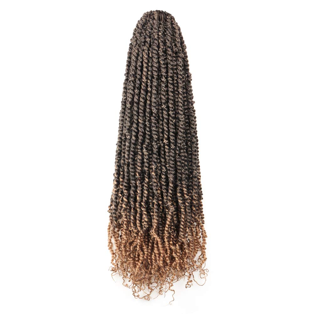 Tiana Passion Twist Hair Pre-Twisted Pre-Looped Passion Twists Crochet Braids Made Of Bohemian Hair Synthetic Braiding Hair Extension - Toyotress