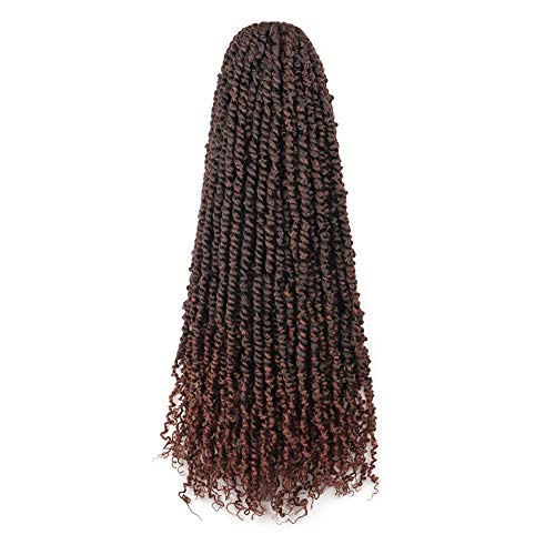 Tiana Passion Twist Hair Pre-Twisted Pre-Looped Passion Twists Crochet Braids Made Of Bohemian Hair Synthetic Braiding Hair Extension - Toyotress