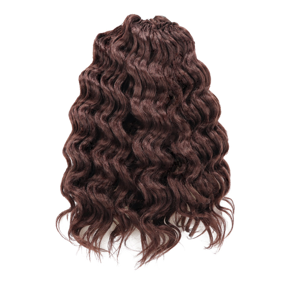 FAST SHIPPING 3-5 DAY OC | Toyotress Ocean Wave Crochet Hair - 8 Packs Short Curly Water Wave Deep Twist Wavy Braids For Black Women Synthetic Braiding Hair Extensions