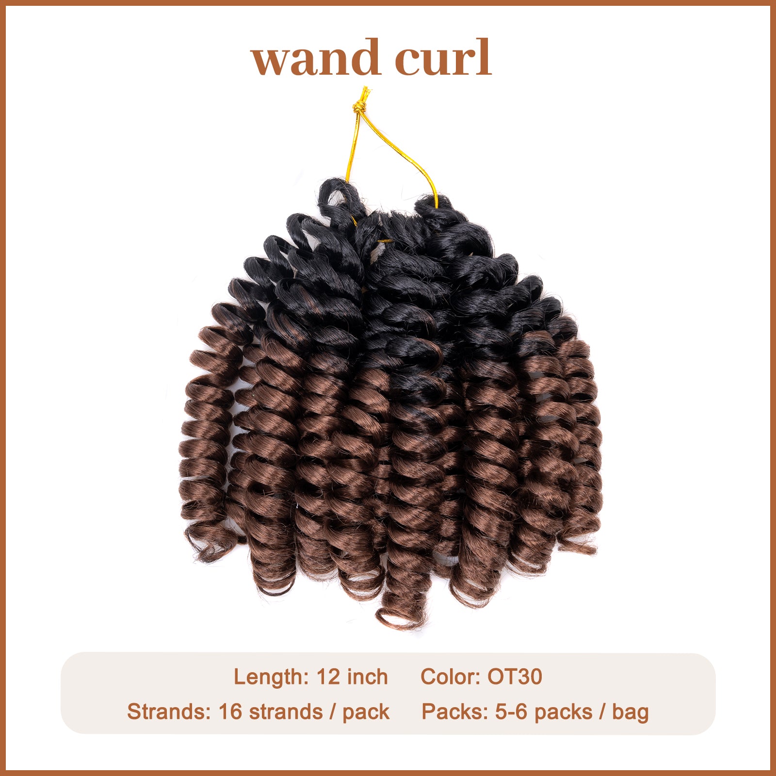 Wand Curl Synthetic Braiding Hair Exentions - Toyotress