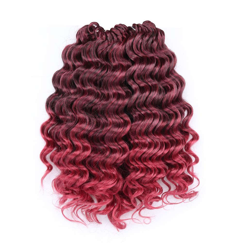 FAST SHIPPING 3-5 DAY OC | Toyotress Ocean Wave Crochet Hair - 8 Packs Short Curly Water Wave Deep Twist Wavy Braids For Black Women Synthetic Braiding Hair Extensions