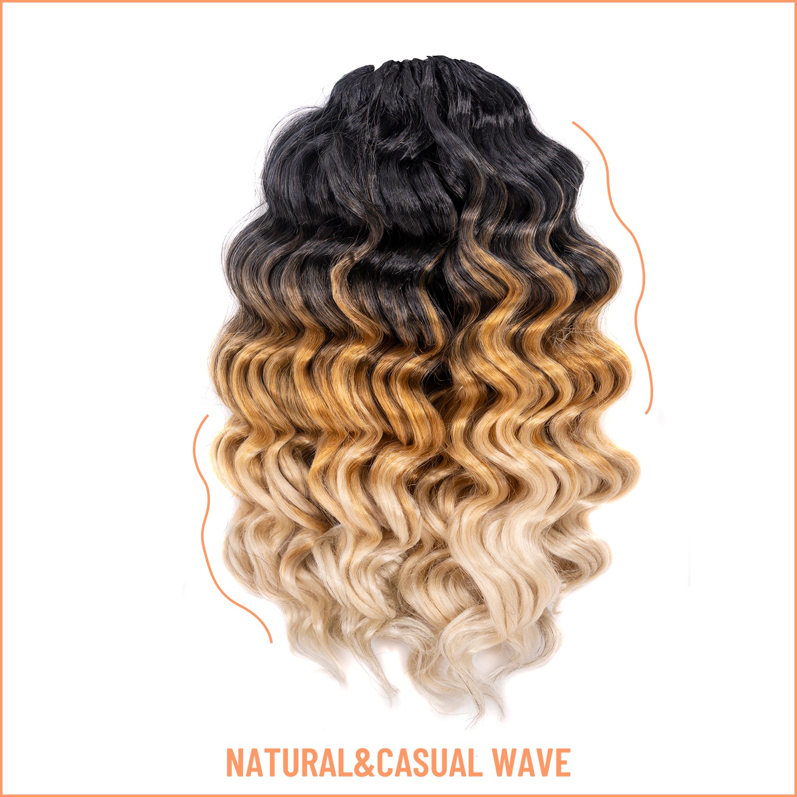 Ocean Wave Synthetic Crochet Braiding Hair Extensions - Toyotress