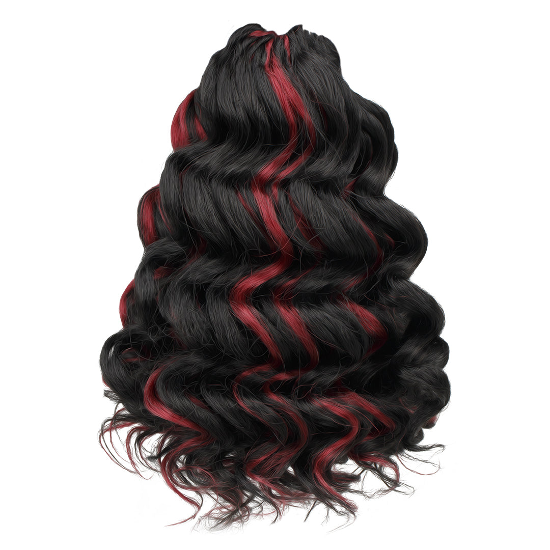 FAST SHIPPING 3-5 DAY OC | Toyotress Ocean Wave Crochet Hair - 8 Packs Short Curly Water Wave Deep Twist Wavy Braids For Black Women Synthetic Braiding Hair Extensions