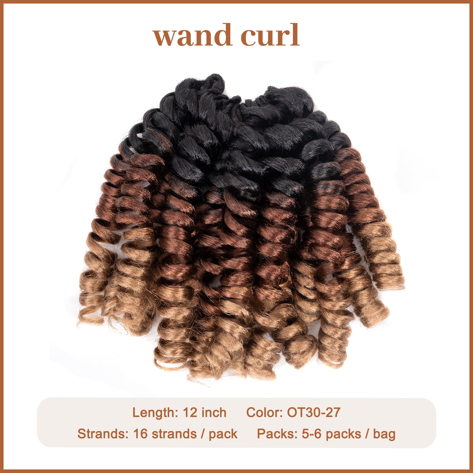 Wand Curl Synthetic Braiding Hair Exentions - Toyotress