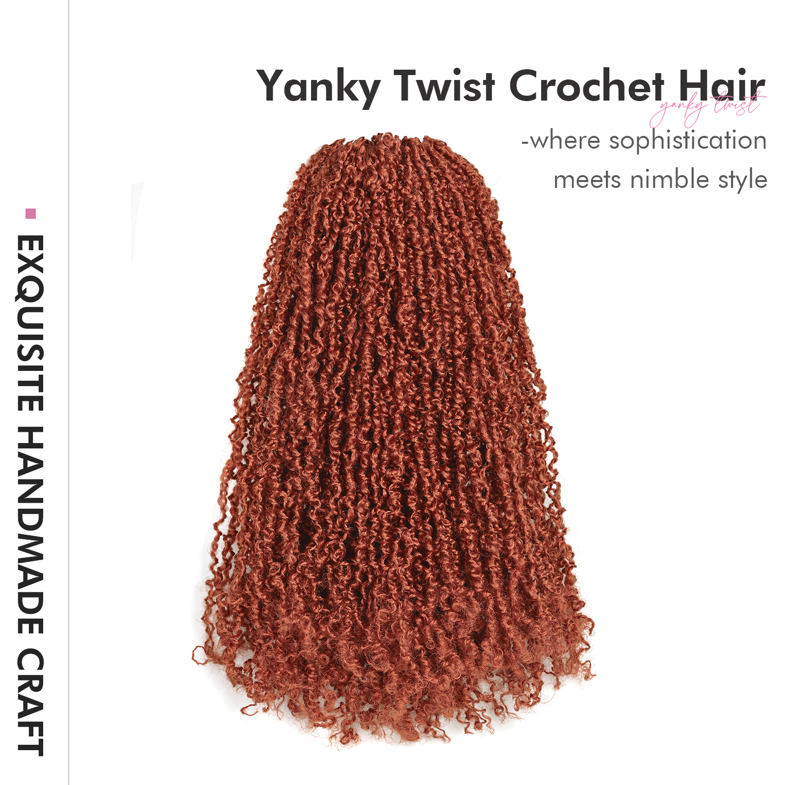 ( US ONLY) FAST SHIPPING YT | Toyotress Mini Passion Twist Yanky Twist Crochet Hair - 8 Packs (30 Strands/Pack) Pre-twisted Fluffy Spring Mini Twist Short Bob Passion Twist, Natural Black Pre-Looped Crochet Braids Braiding Hair