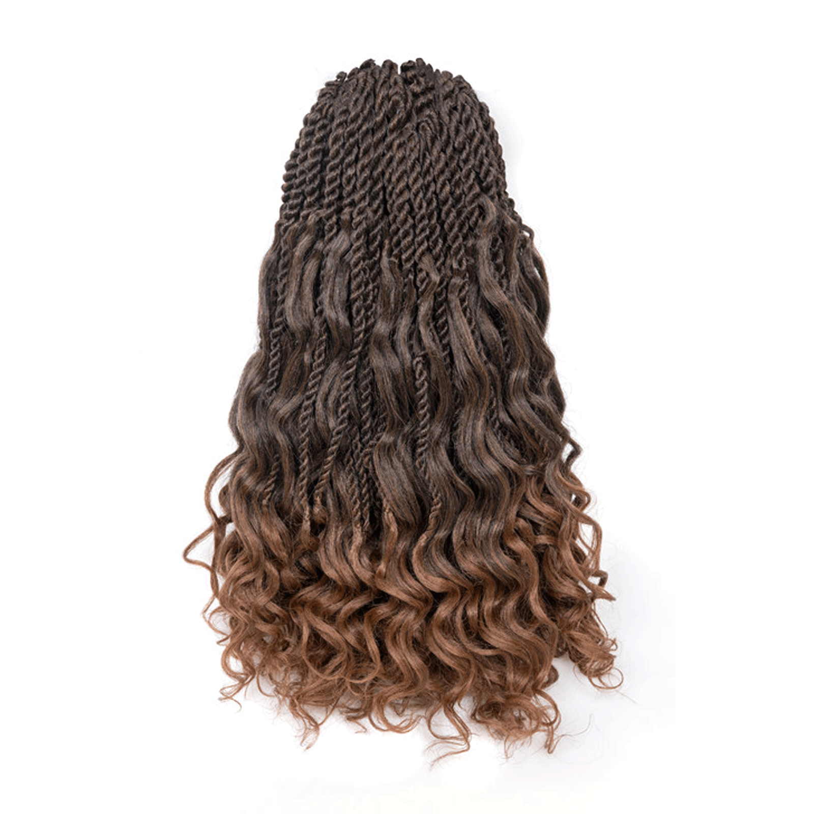 Toyotress Unique Boho Island Twist with Curls Crochet Hair 8 Packs | Crochet Senegalese Twist Pre Looped Braiding Hair Wth Curly Ends