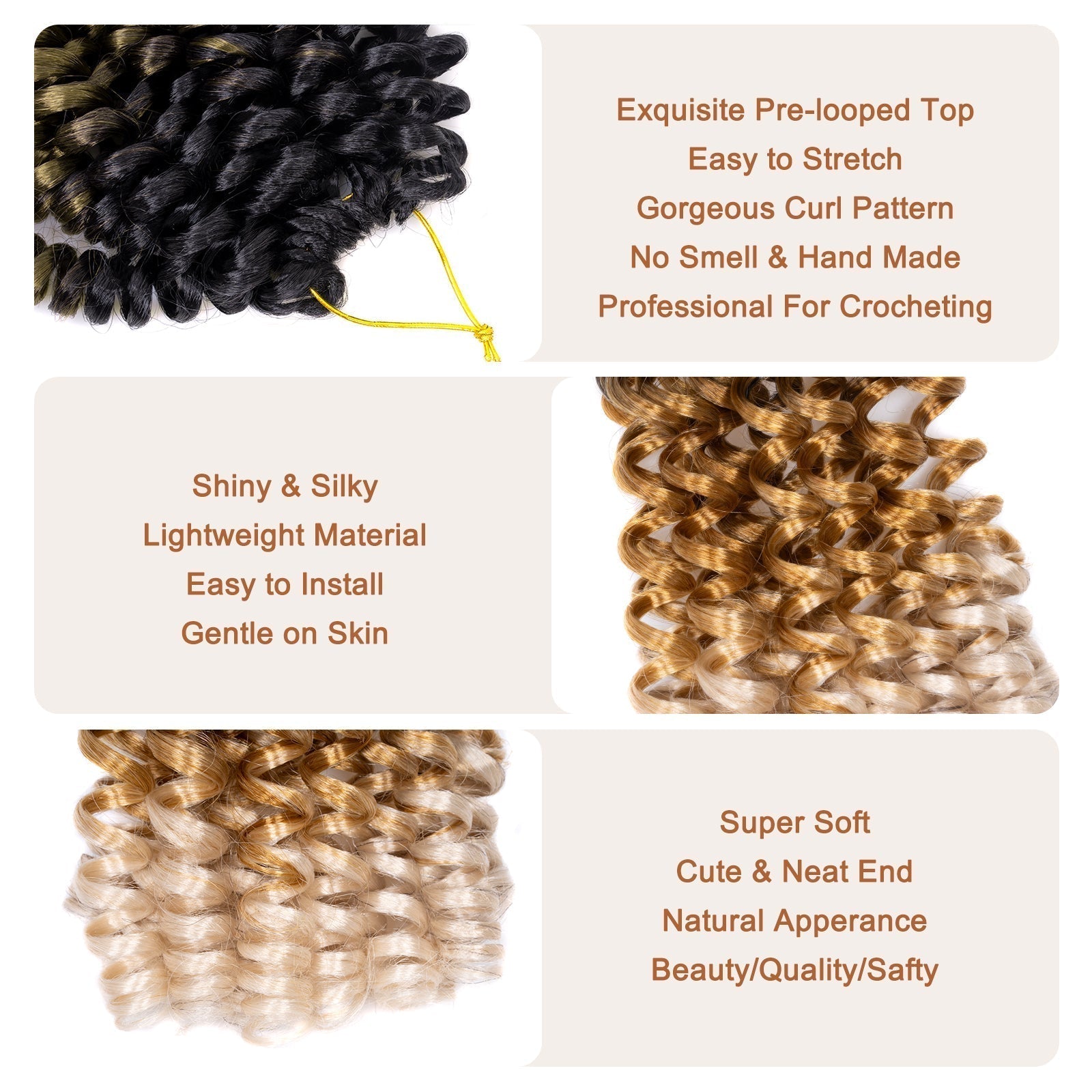 Wand Curl Synthetic Braiding Hair Exentions - Toyotress