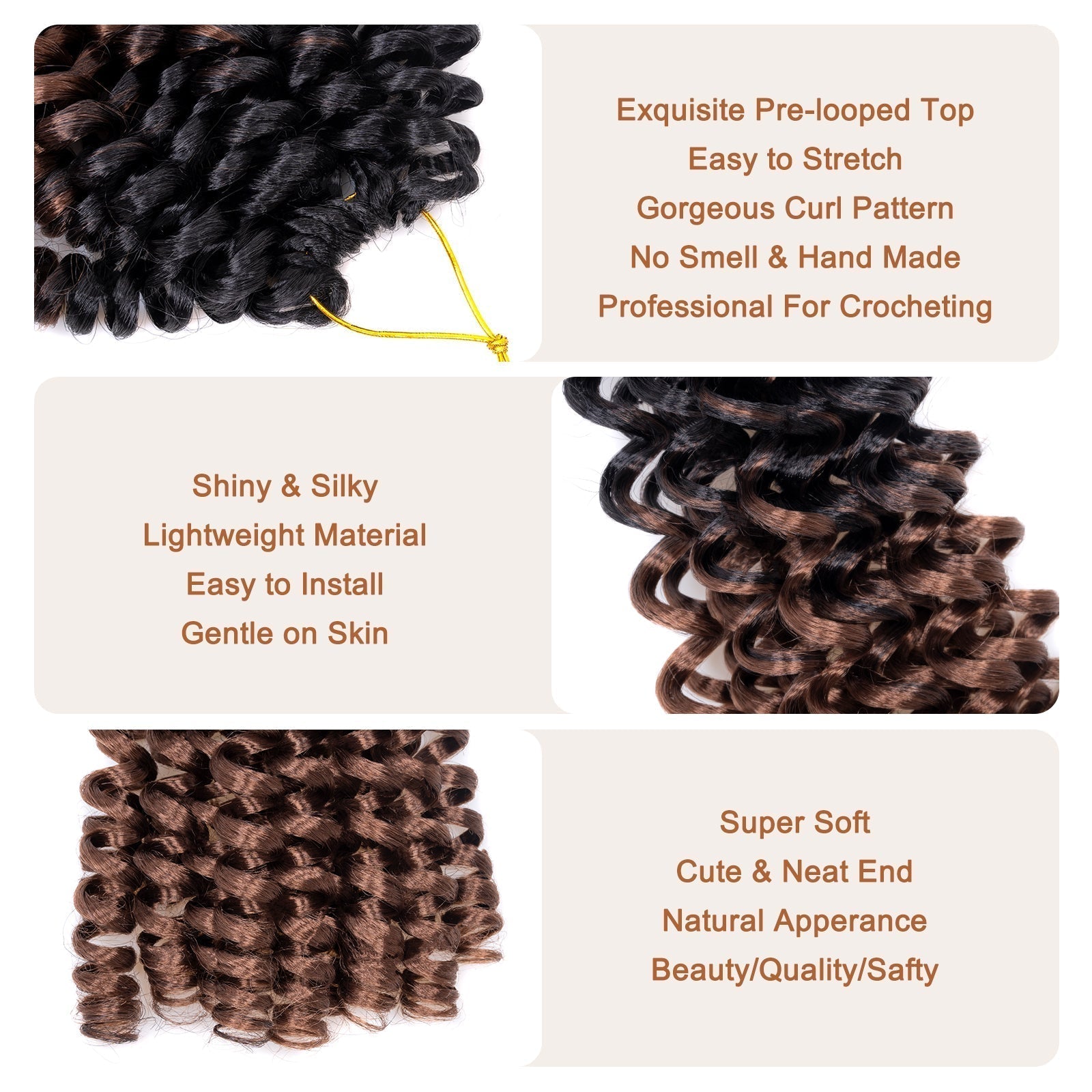 Wand Curl Synthetic Braiding Hair Exentions - Toyotress