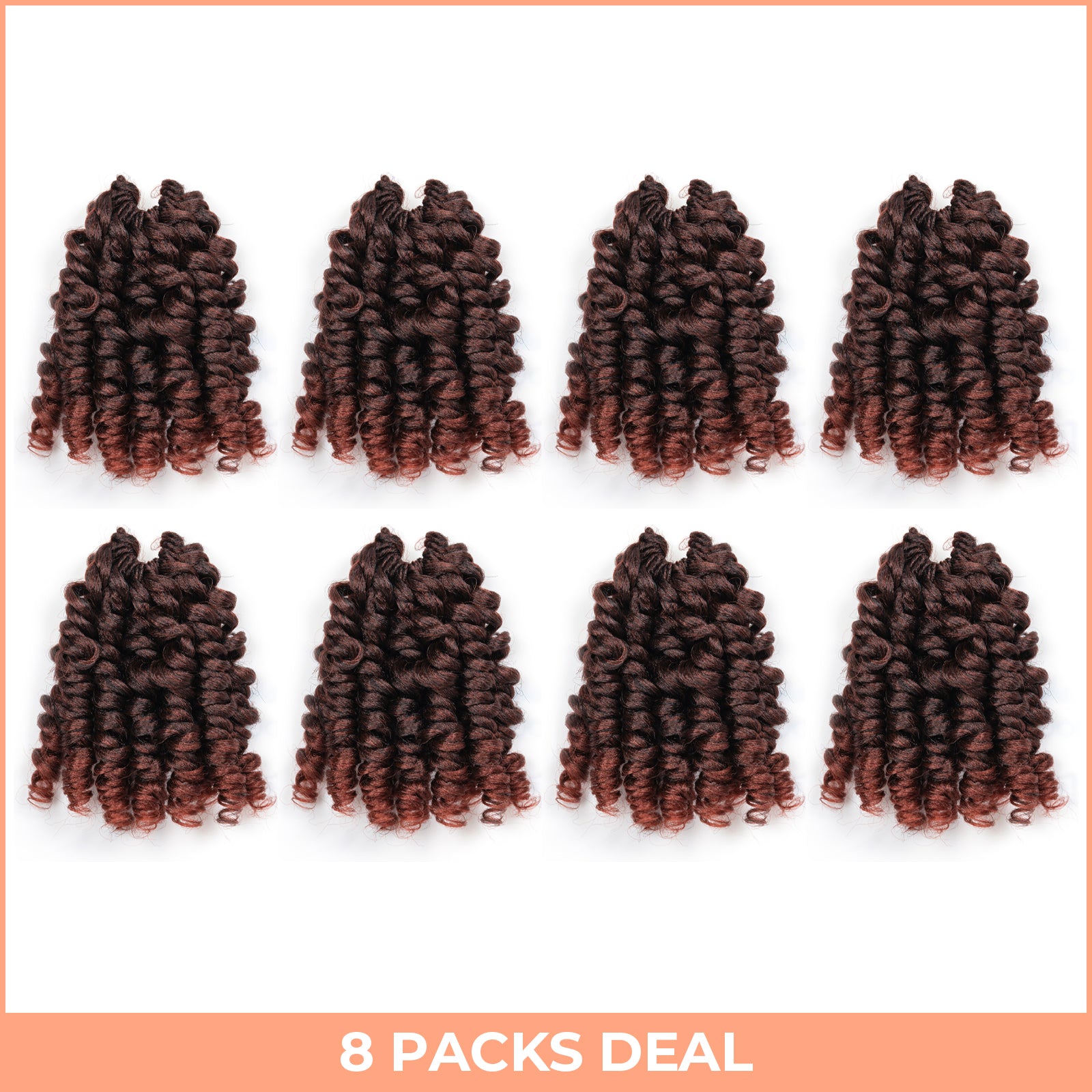 Facebook Group Benefit | Toyotress Wand Twist Crochet Hair | 10-12 Inch Natural Black Pre-twisted Jamaican Bounce Wand Twist Crochet Braids Synthetic Braiding Hair Extensions