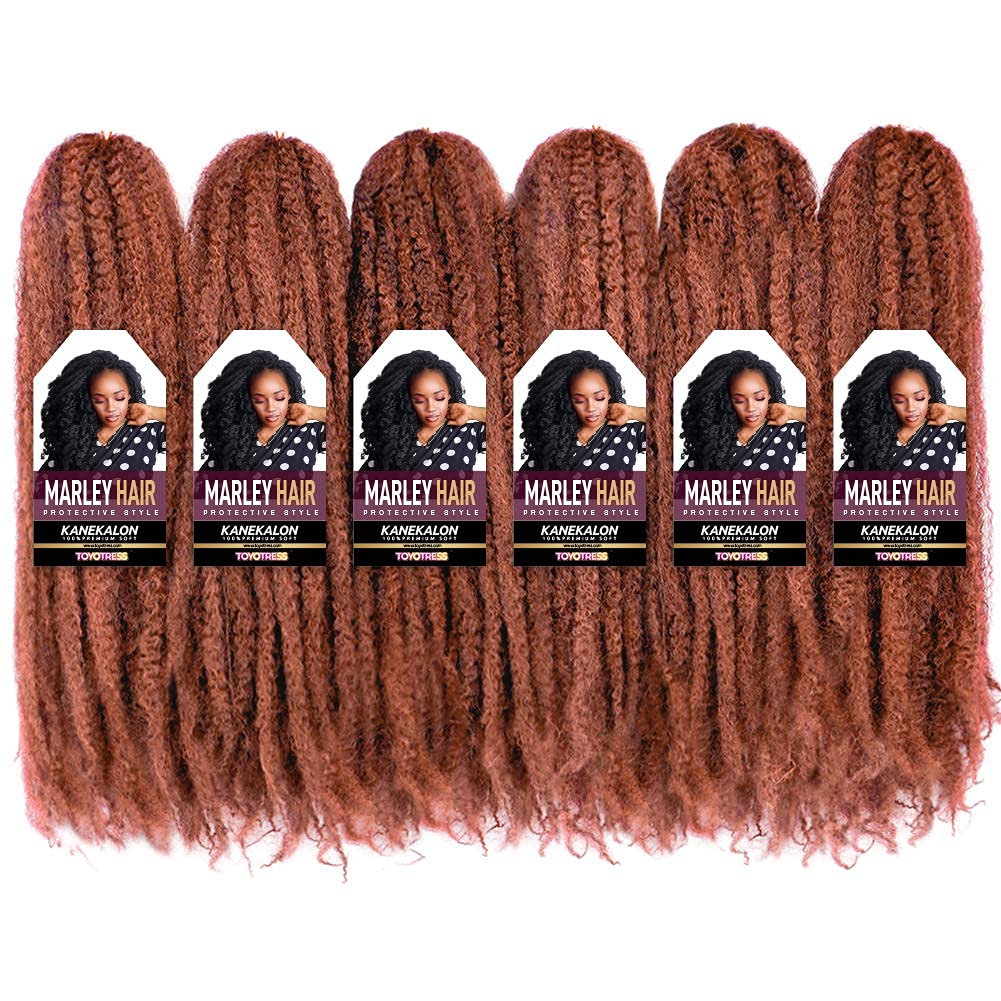 ToyoTress Marley Hair Crochet Braids Marley Twist Hair For Faux Locs Long Afro Kinky Curly Braiding Hair Synthetic