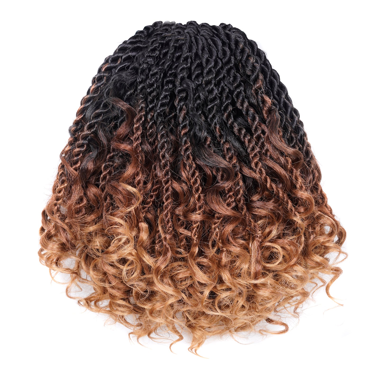 Toyotress Unique Boho Island Twist with Curls Crochet Hair 8 Packs | C