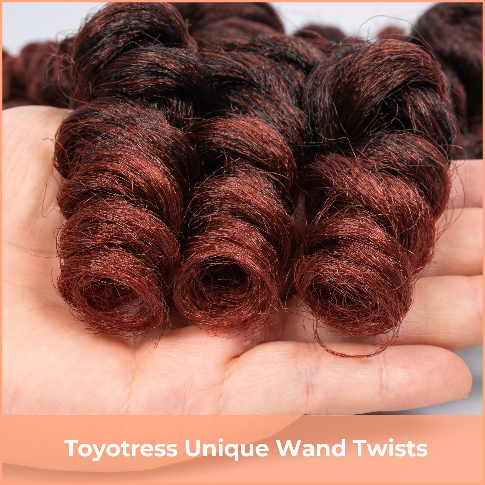 Facebook Group Benefit | Toyotress Wand Twist Crochet Hair | 10-12 Inch Natural Black Pre-twisted Jamaican Bounce Wand Twist Crochet Braids Synthetic Braiding Hair Extensions