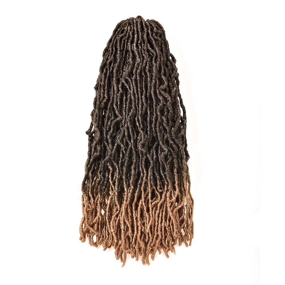 Faux Locs Crochet Hair Pre-Looped Handmade Crochet Braids Synthetic Braiding Hair