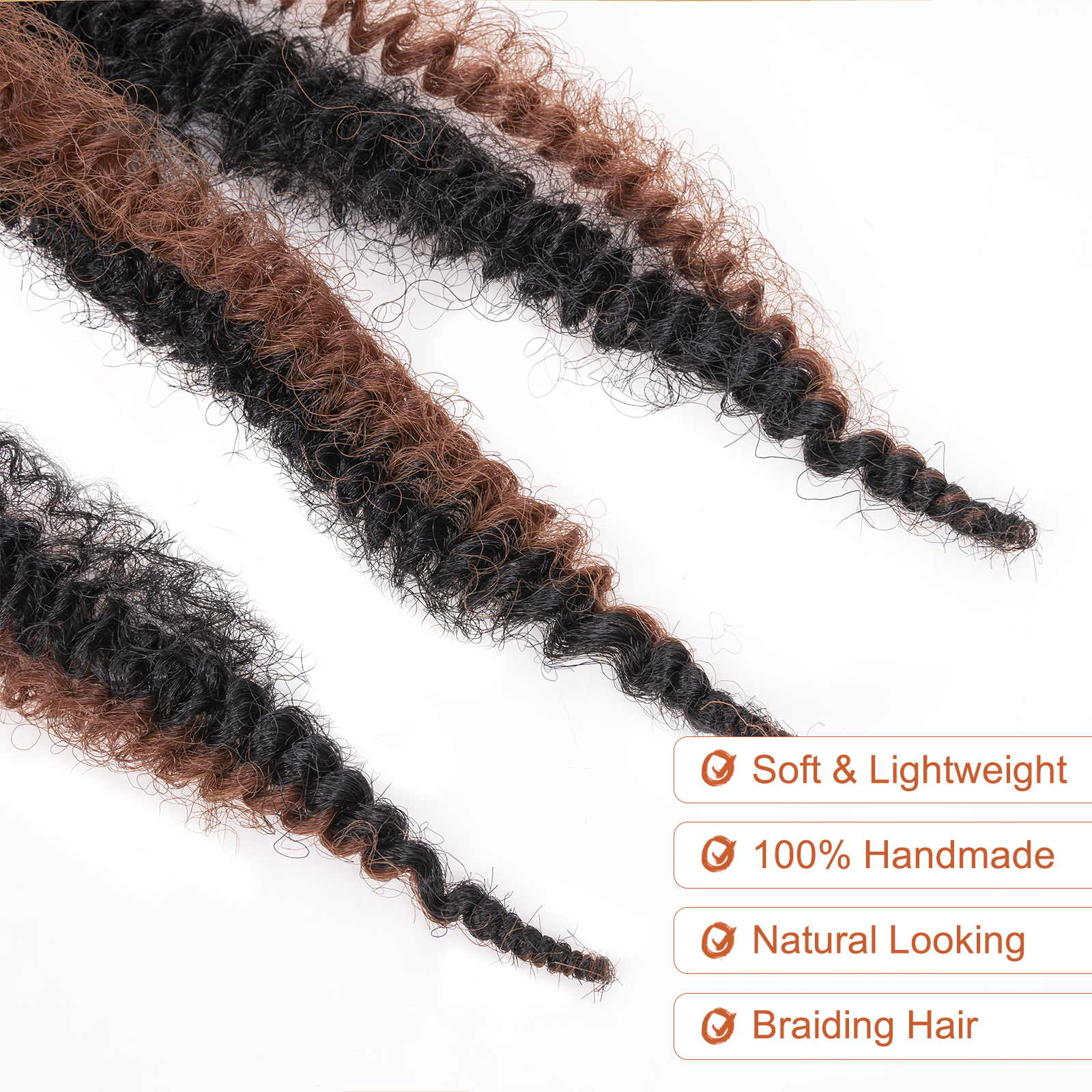 Facebook Group Benefit | Springy Afro Twist Hair 10-24 Inch 6 Packs | Pre-sectioned Afro Kinky Marley Twist Braiding Hair