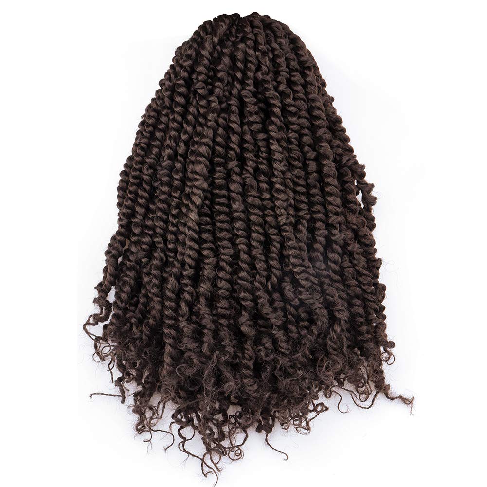 Tiana Passion Twist Hair Pre-Twisted Pre-Looped Passion Twists Crochet Braids Made Of Bohemian Hair Synthetic Braiding Hair Extension - Toyotress