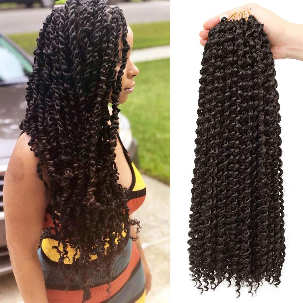 Facebook Group Benefit | TOYOTRESS Water Wave Passion Twist Hair 6/7 Packs - Ombre Orange Water Wave Crochet Braids Synthetic Braiding Hair Extensions