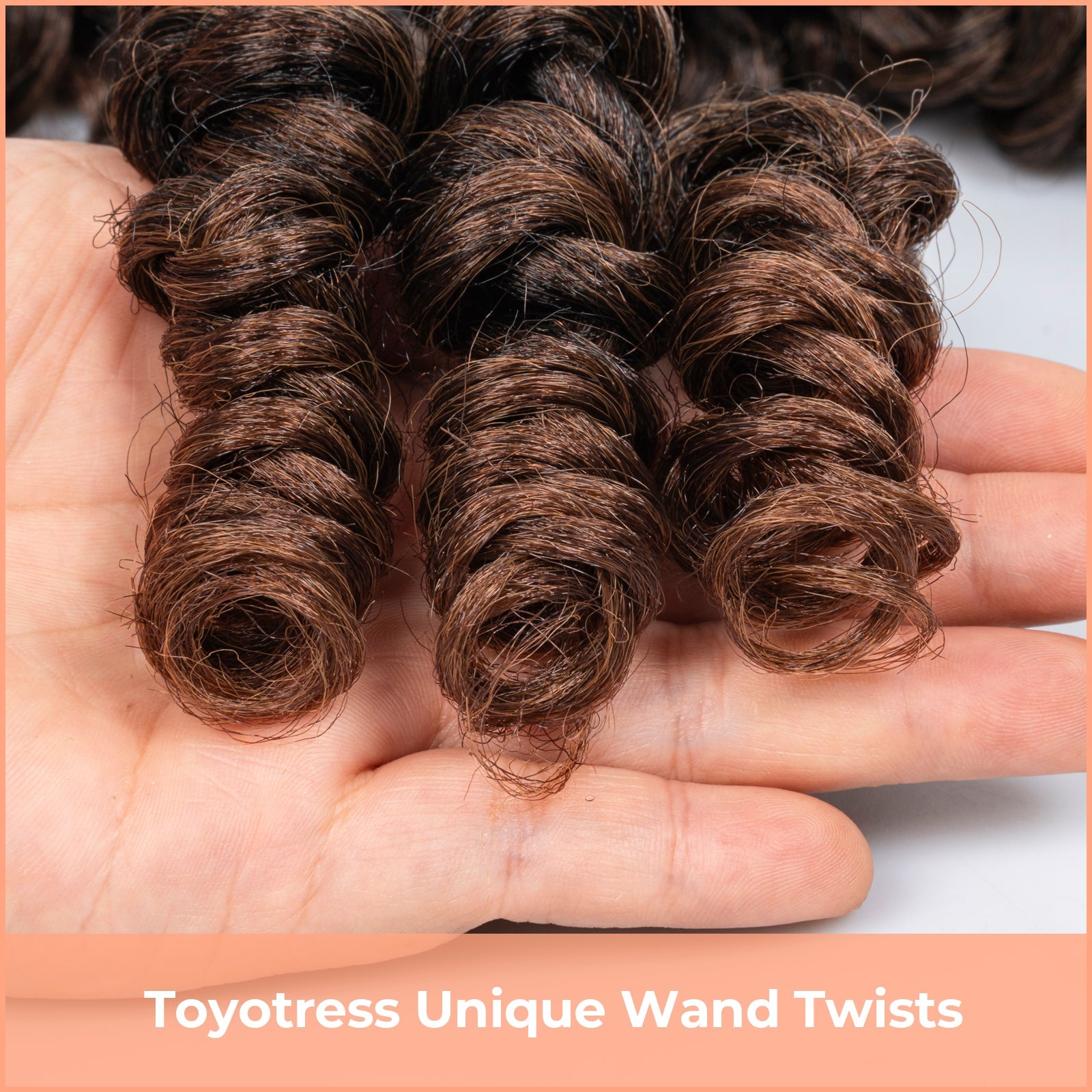 Facebook Group Benefit | Toyotress Wand Twist Crochet Hair | 10-12 Inch Natural Black Pre-twisted Jamaican Bounce Wand Twist Crochet Braids Synthetic Braiding Hair Extensions