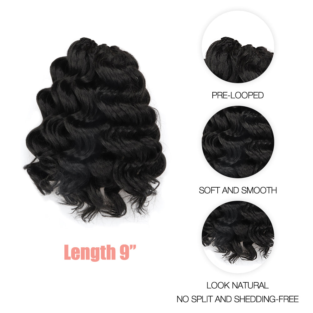 Ocean Wave Synthetic Crochet Braiding Hair Extensions - Toyotress