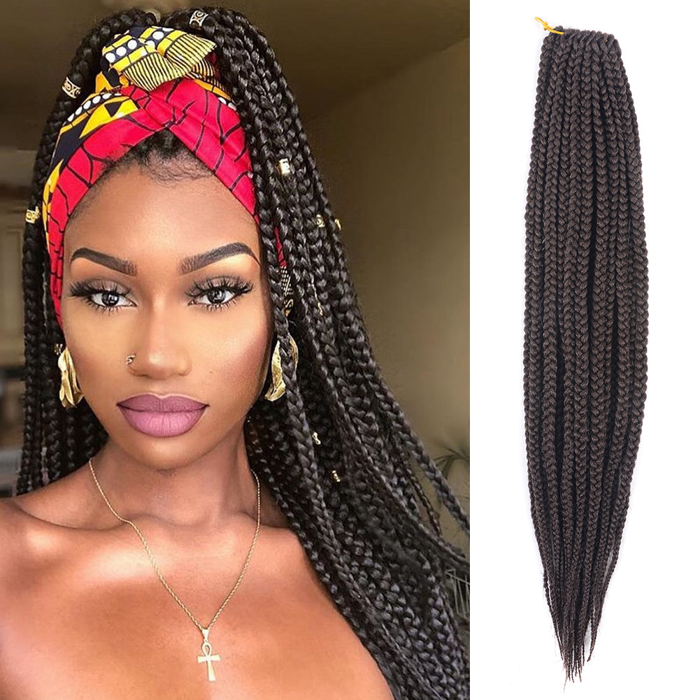 Box Braid 7 Packs Crochet Synthetic Hair Extensions - Toyotress