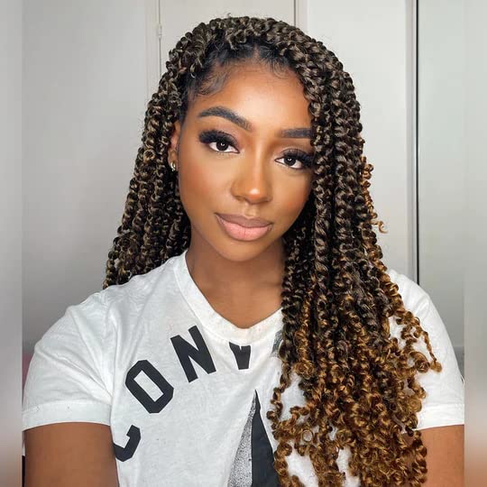 Facebook Group Benefit | TOYOTRESS Water Wave Passion Twist Hair 6/7 Packs - Ombre Orange Water Wave Crochet Braids Synthetic Braiding Hair Extensions