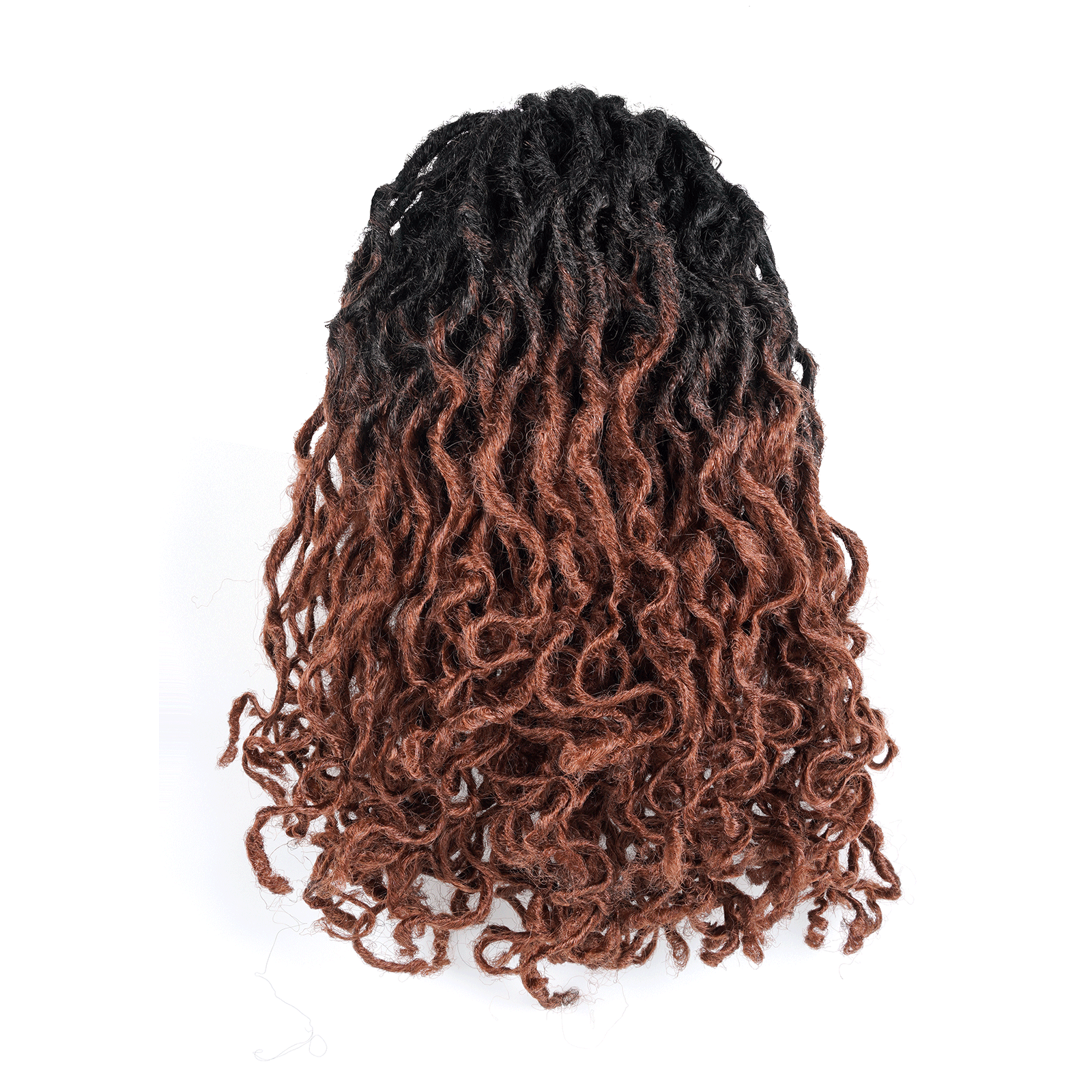 ToyoTress Toceana Curly Locs Crochet Hair - Pre-twisted Distressed Mermaid Crochet Braids Pre-looped Synthetic Braiding Hair Extensions