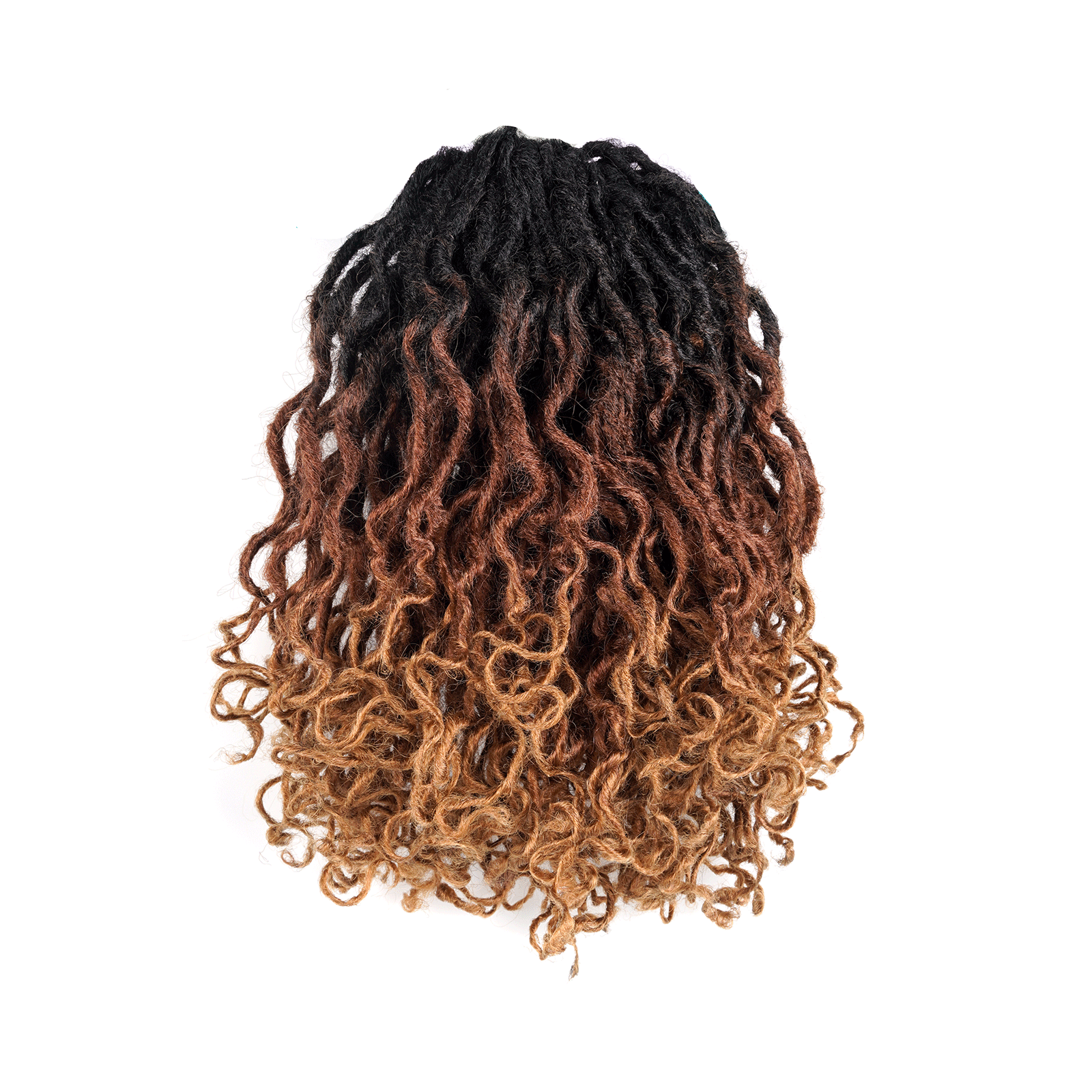 ToyoTress Toceana Curly Locs Crochet Hair - Pre-twisted Distressed Mermaid Crochet Braids Pre-looped Synthetic Braiding Hair Extensions