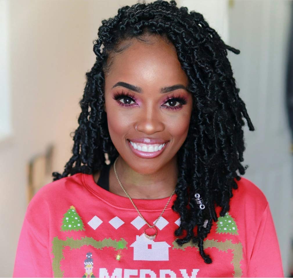 ( US ONLY) FAST SHIPPING DBL | Toyotress Butterfly Locs Crochet Hair Pre-twisted Distressed Crochet Braids, Faux Locs Pre-looped Synthetic Braiding Hair Extensions