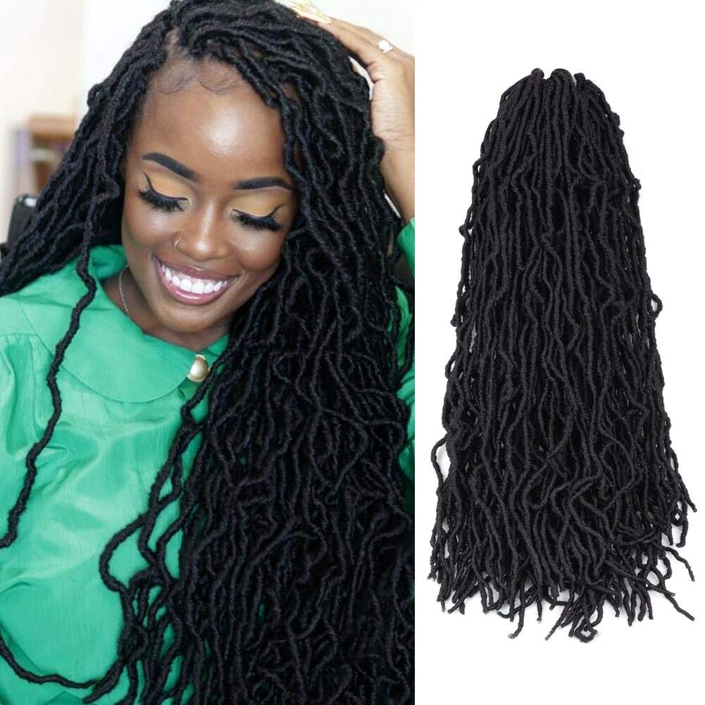 Faux Locs Crochet Hair Pre-Looped Handmade Crochet Braids Synthetic Braiding Hair