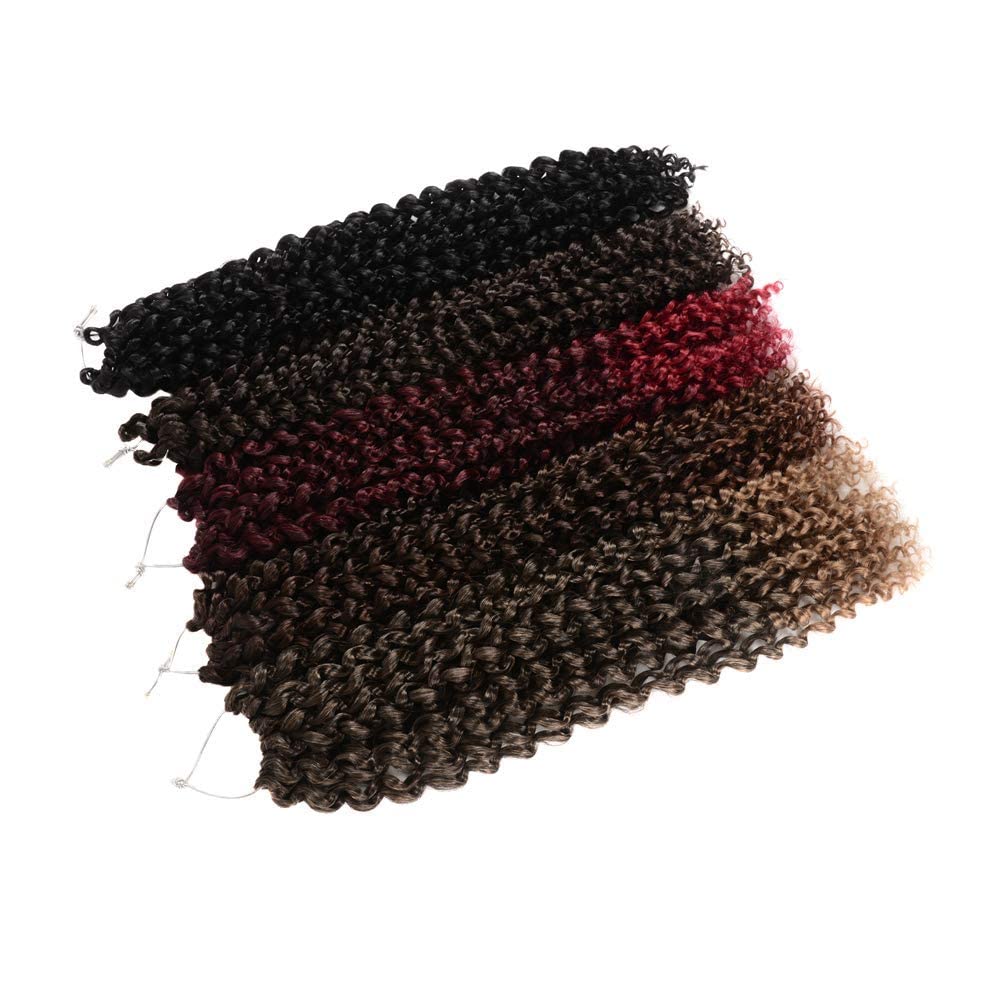 Facebook Group Benefit | TOYOTRESS Water Wave Passion Twist Hair 6/7 Packs - Ombre Orange Water Wave Crochet Braids Synthetic Braiding Hair Extensions