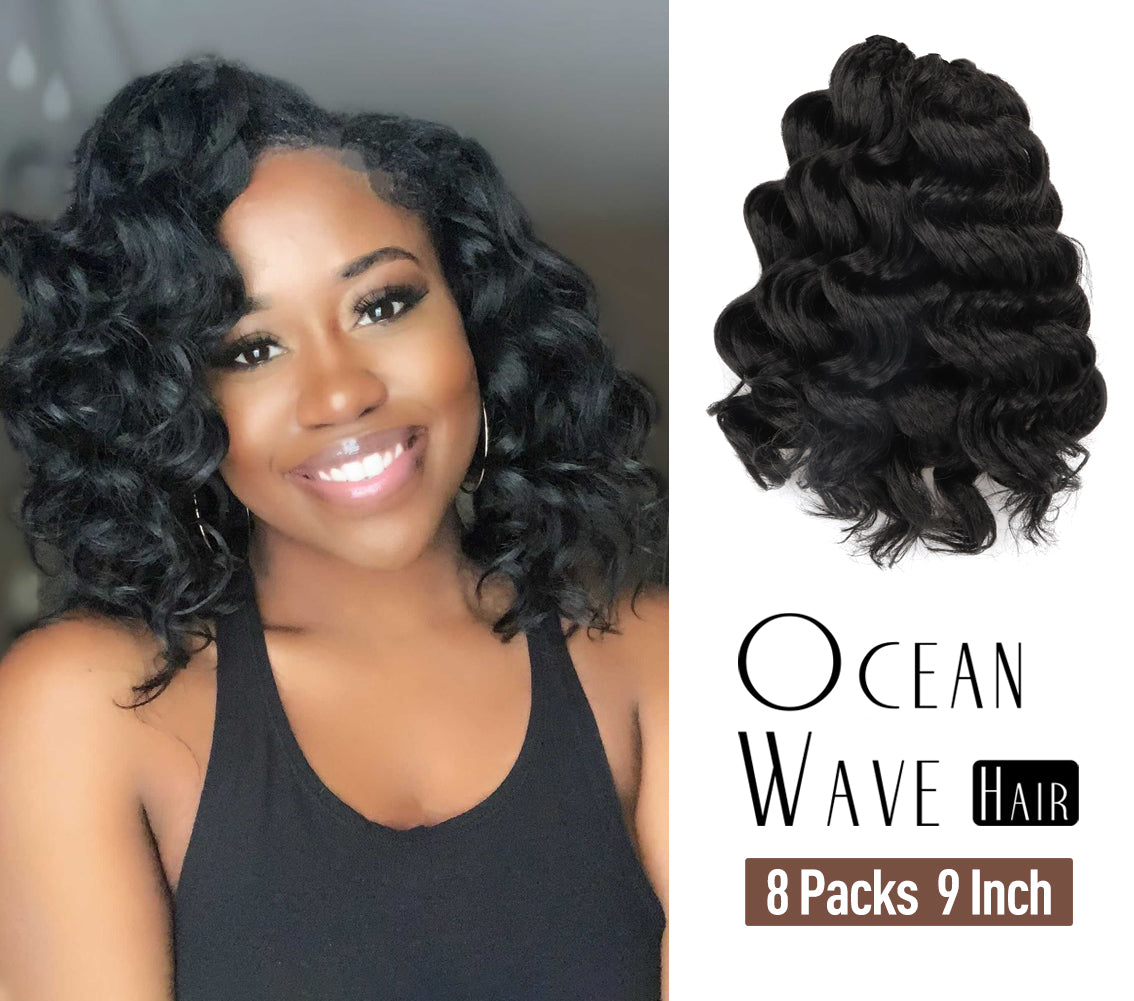 Ocean Wave Synthetic Crochet Braiding Hair Extensions - Toyotress