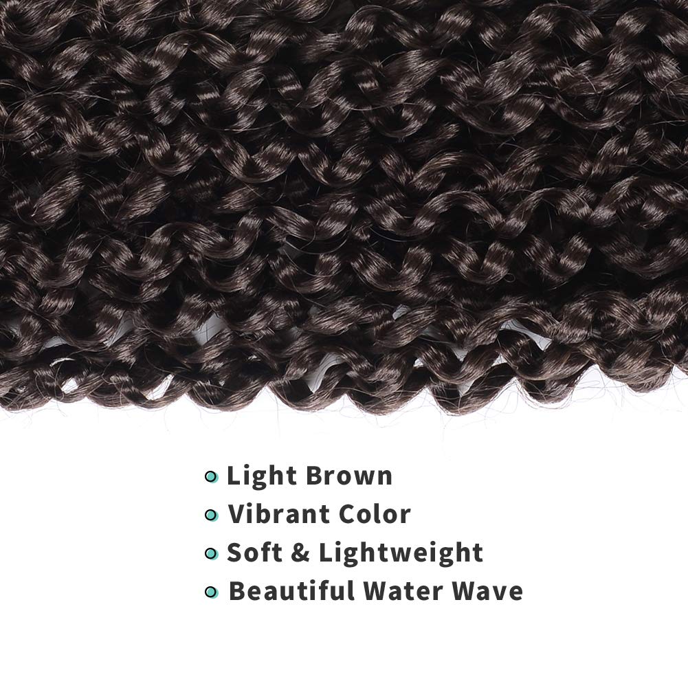 Facebook Group Benefit | TOYOTRESS Water Wave Passion Twist Hair 6/7 Packs - Ombre Orange Water Wave Crochet Braids Synthetic Braiding Hair Extensions