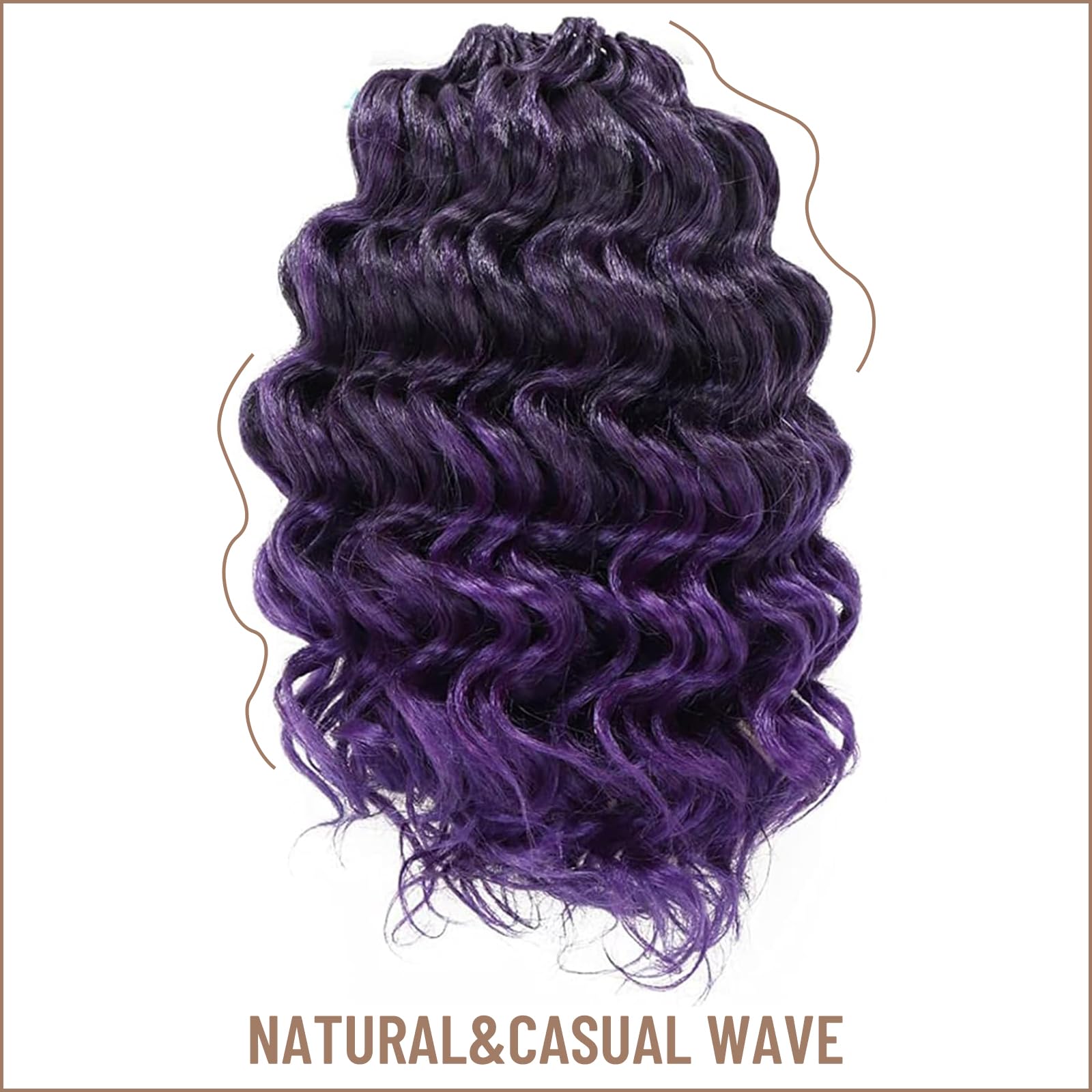 Ocean Wave Synthetic Crochet Braiding Hair Extensions - Toyotress