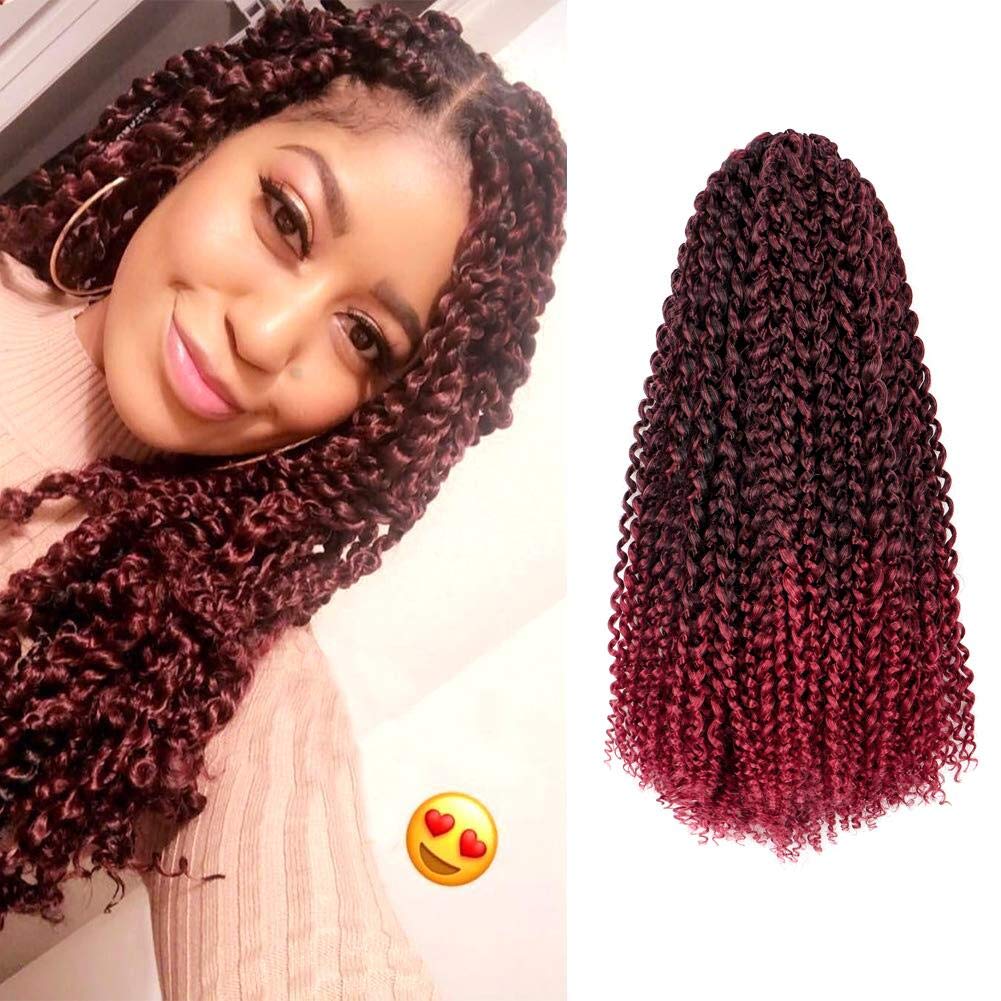 Facebook Group Benefit | TOYOTRESS Water Wave Passion Twist Hair 6/7 Packs - Ombre Orange Water Wave Crochet Braids Synthetic Braiding Hair Extensions