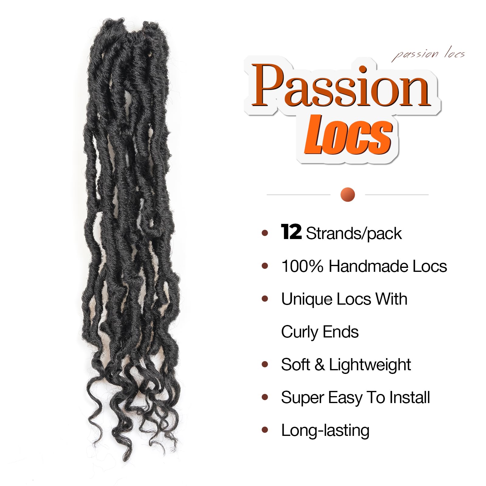 ( US ONLY) FAST SHIPPING PL | Toyotress Passion Faux Locs Crochet Hair Natural Faux Locs Crochet Hair Curly Ends, Short Bob Curly Locs Braids Pre-Looped Synthetic Braiding Hair Extensions