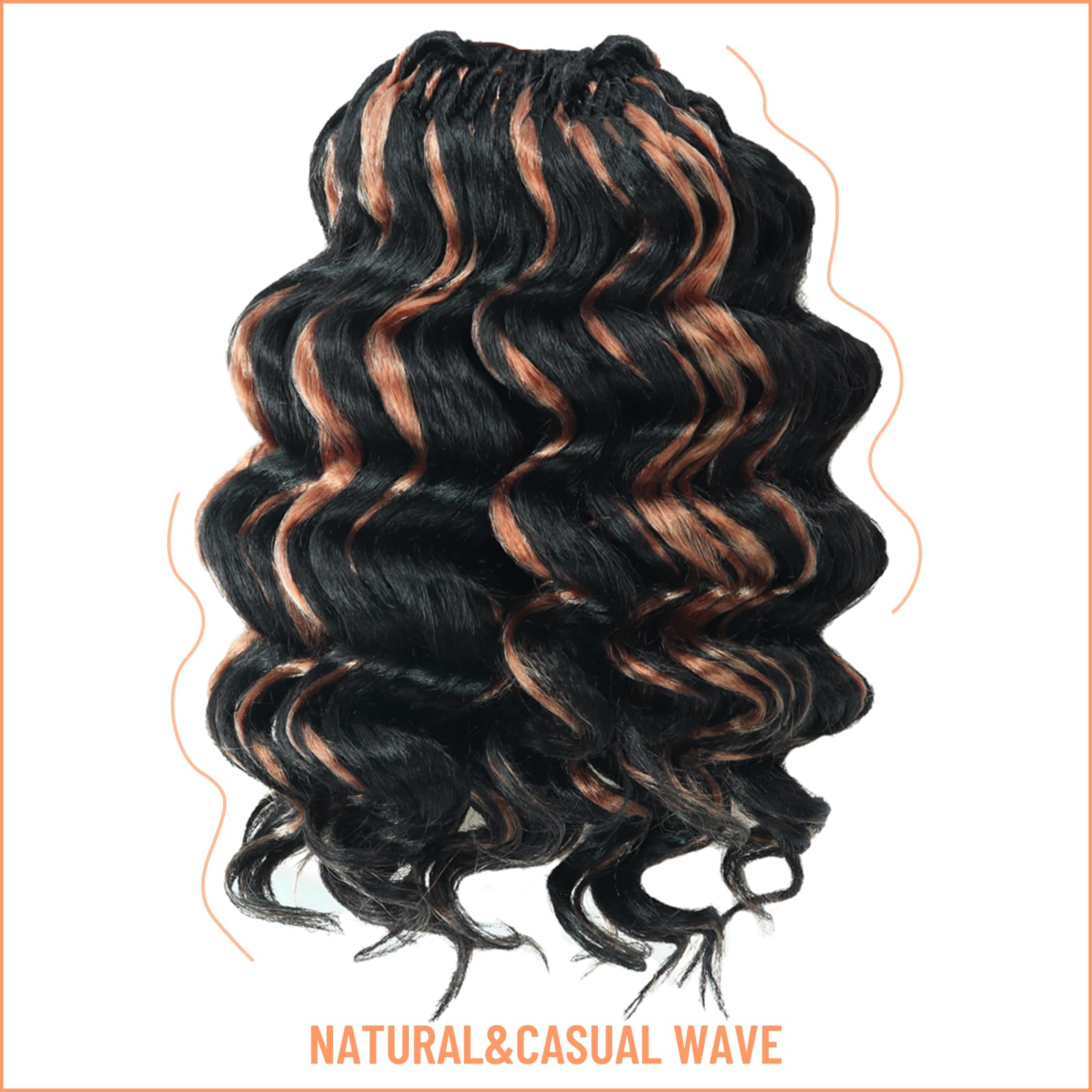 Ocean Wave Synthetic Crochet Braiding Hair Extensions - Toyotress