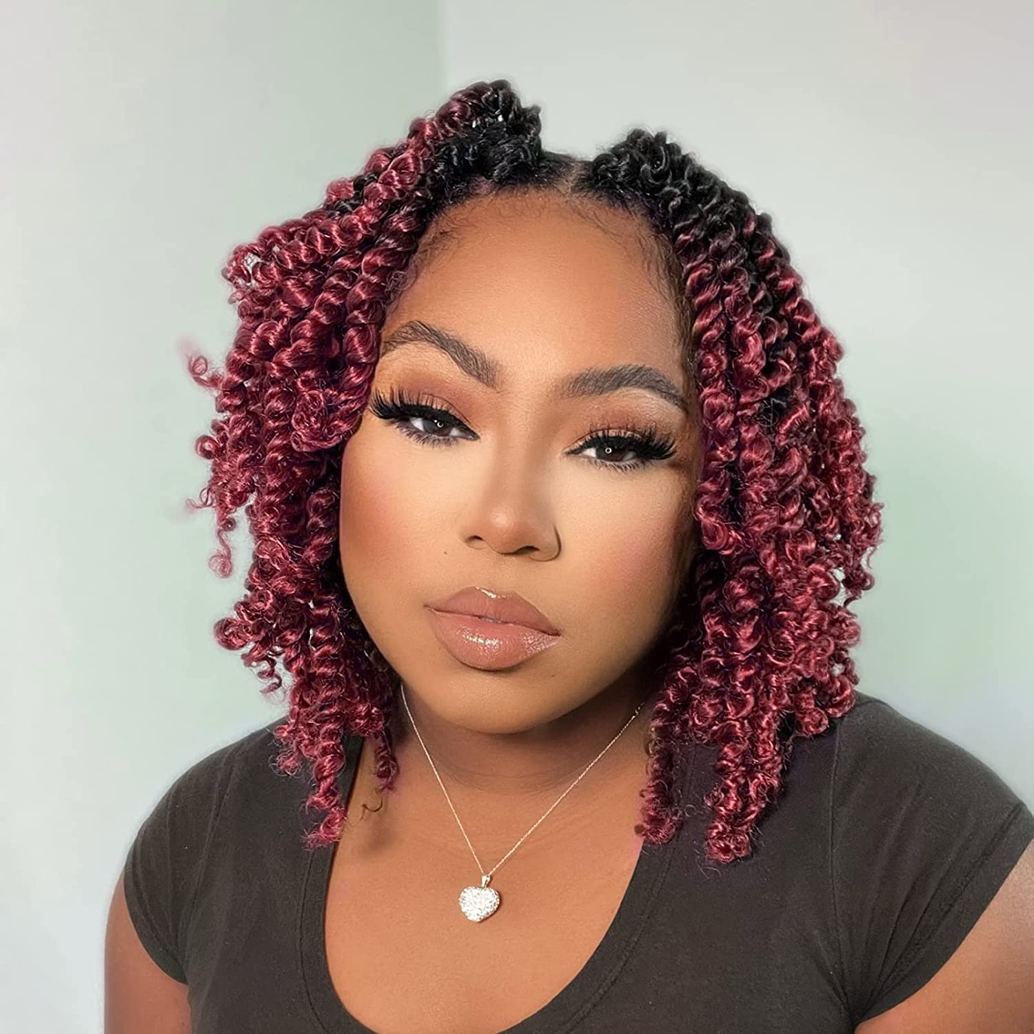 Tiana Passion Twist Hair Pre-Twisted Pre-Looped Passion Twists Crochet Braids Made Of Bohemian Hair Synthetic Braiding Hair Extension - Toyotress