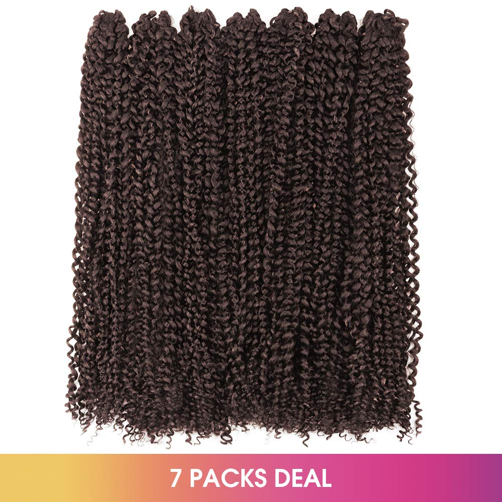 Facebook Group Benefit | TOYOTRESS Water Wave Passion Twist Hair 6/7 Packs - Ombre Orange Water Wave Crochet Braids Synthetic Braiding Hair Extensions