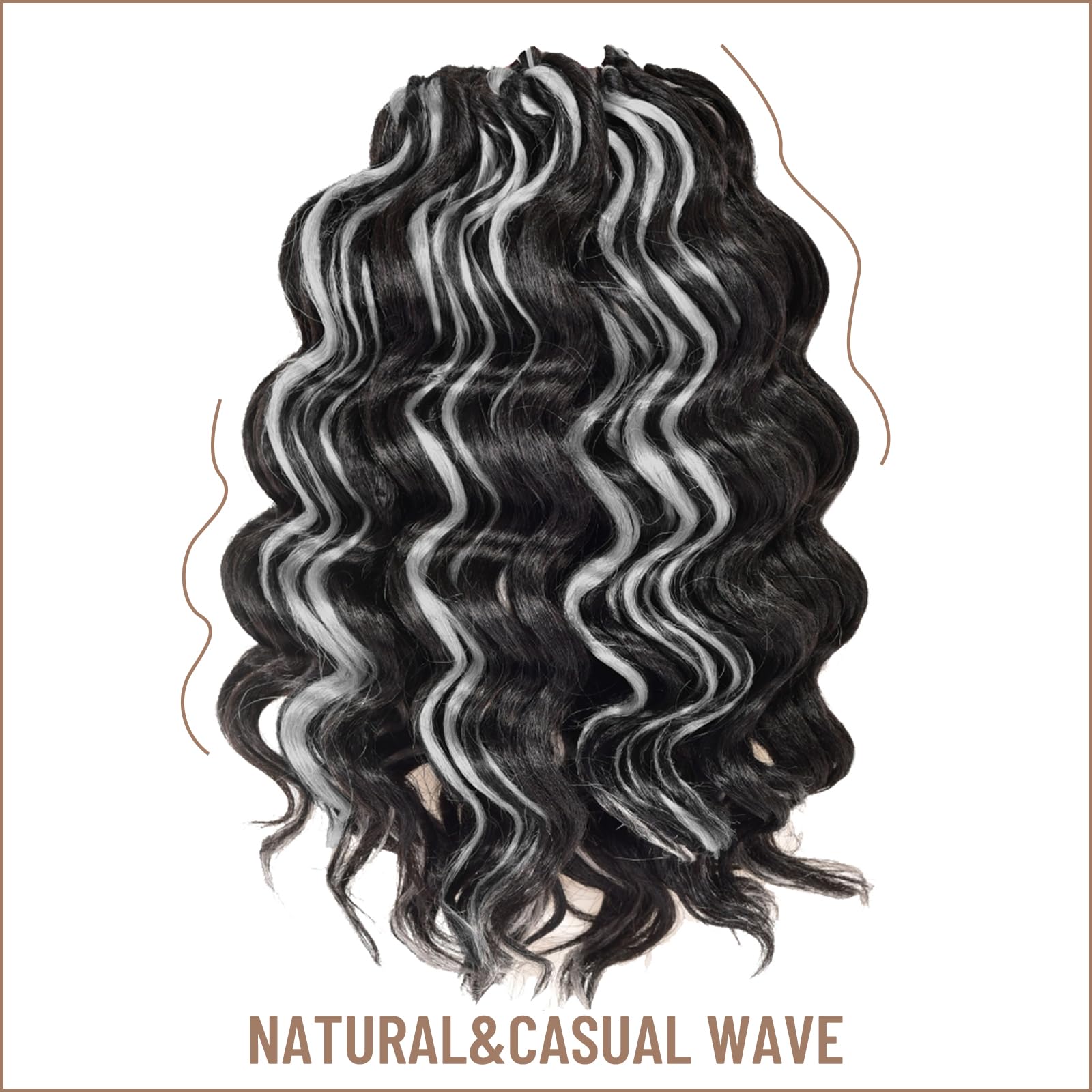 Ocean Wave Synthetic Crochet Braiding Hair Extensions - Toyotress