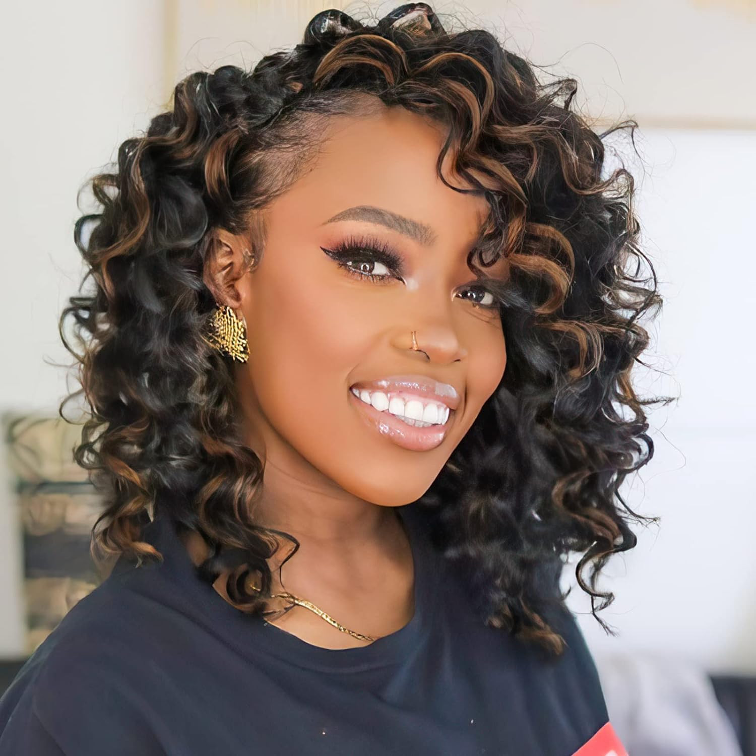 FAST SHIPPING 3-5 DAY OC | Toyotress Ocean Wave Crochet Hair - 8 Packs Short Curly Water Wave Deep Twist Wavy Braids For Black Women Synthetic Braiding Hair Extensions