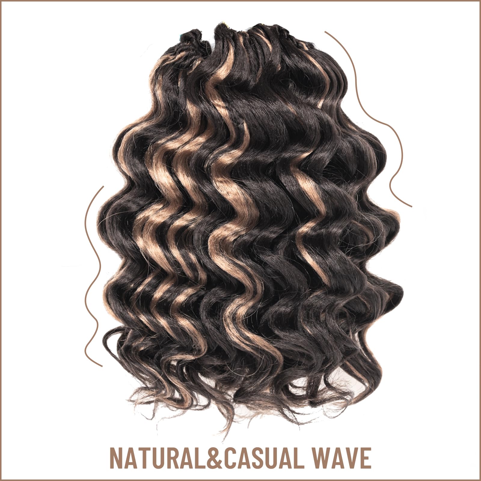 Ocean Wave Synthetic Crochet Braiding Hair Extensions - Toyotress