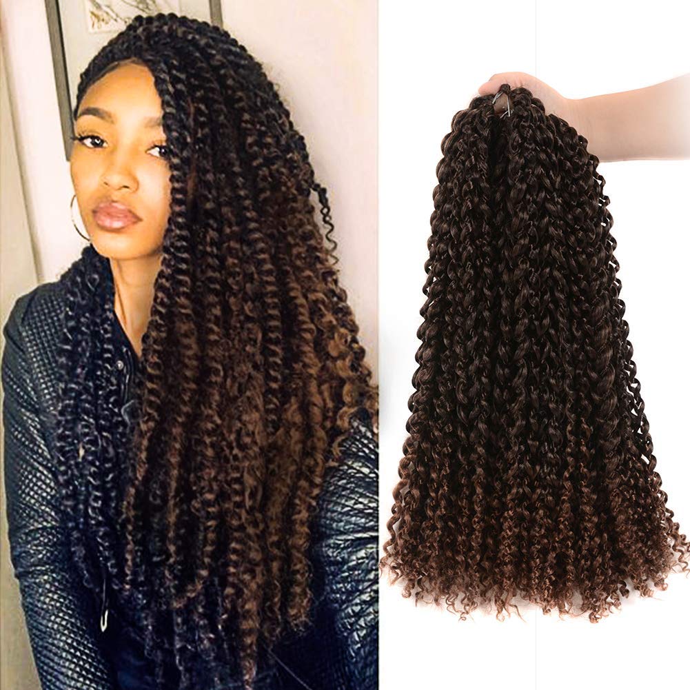 Facebook Group Benefit | TOYOTRESS Water Wave Passion Twist Hair 6/7 Packs - Ombre Orange Water Wave Crochet Braids Synthetic Braiding Hair Extensions